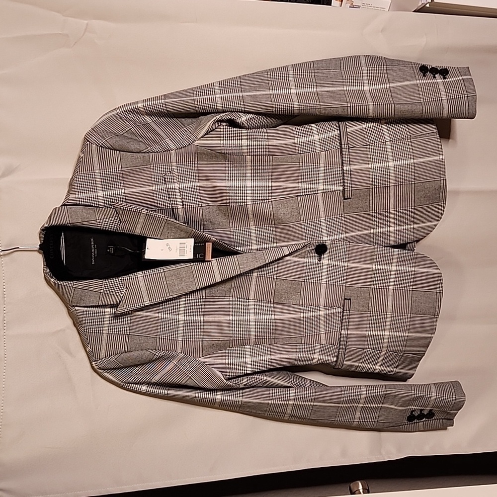 NWT Banana Republic Women’s Black and White Plaid Blazer